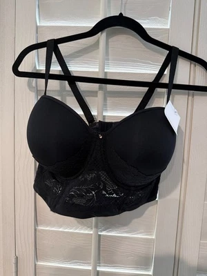 Bustier Le Mystere Lace Allure para mujer - negro nuevo con etiquetas Foto 1 de 4