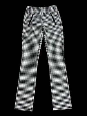 Rag & Bone Pants Womens 00 Simone Black White Check Zipper Back Business Chic - Image 1 of 4