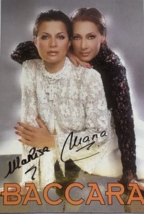 Baccara signiert Maria Marisa Karte Original Unterschrift Signatur Autogramm - Picture 1 of 2