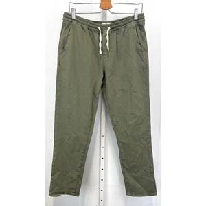NUEVO SIN ETIQUETAS CAPA MARINA Para Hombres Sábado Ajustado Recto Sarga Pantalones Pull On Verde Talla L - Imagen 1 de 10