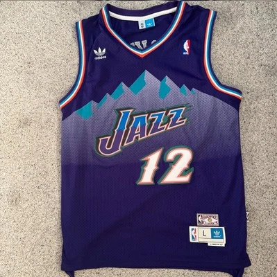 Camiseta Adidas Hardwood Classics John Stockton Utah Jazz para hombre talla grande  Foto 1 de 2