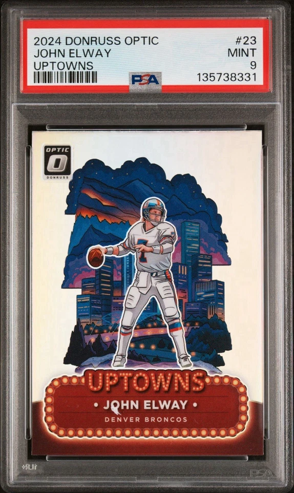 2024 Donruss Optic #23 John Elway Uptowns PSA 9 - Image 1 of 1