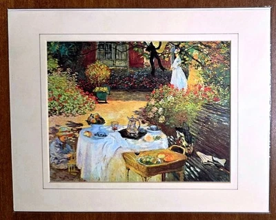 Impresión Claude Monet "El almuerzo" también conocida como El jardín de Monet en Argenteuil Foto 1 de 2