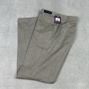 Rivera by JACK VICTOR Hose Herren 38x34 Storm Wollmischung Lanificio Stoff Neu - Bild 1 von 14