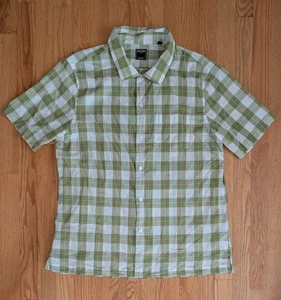 Camisa a Cuadros Todd Snyder Para Hombres Cuello de Campamento Manga Corta Abotonada L Estilo Vintage - Imagen 1 de 10