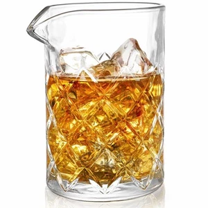 Bicchiere da Miscelazione per Cocktail in Cristallo Senza Cuciture per Agitare Bevande, Fondo Spessore 16Oz... - Foto 1 di 8