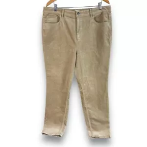 NEW LOFT Skinny High Rise Curvy Corduroy Pants Womens 34 Brown Cotton Blend - Picture 1 of 6