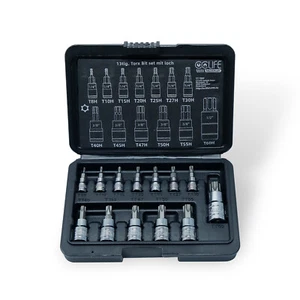 13tlg Torx Bit Steckschlüsselsatz T8H - T60H bit set S2 Alloy Steel - Bild 1 von 7