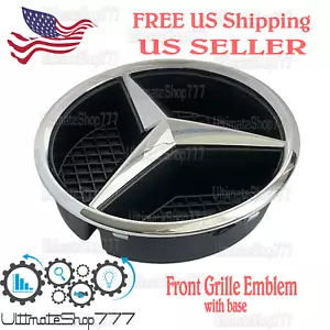 Mercedes-Benz Front Grille Emblem 2014-2021 C class 160 180 200 250 300 350 400 - Foto 1 di 3