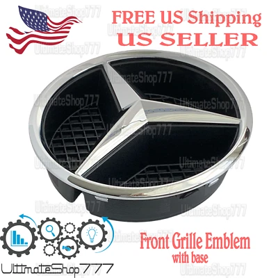 Mercedes-Benz Front Grille Emblem 2014-2021 C class 160 180 200 250 300 350 400 - Image 1 of 3