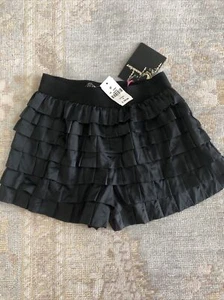 Rare NWT vintage Chandelier Women Gray Ruffled Shorts S - Picture 1 of 3
