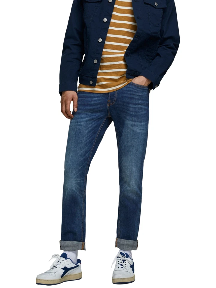 JACK&JONES Vaqueros Hombre JJITIM JJORIGINAL 782 50SPS Slim Fit Azul Denim - Imagen 1 de 1