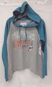 Miami Dolphins Womens Touch M Rebel Hoody 738 - Picture 1 of 3
