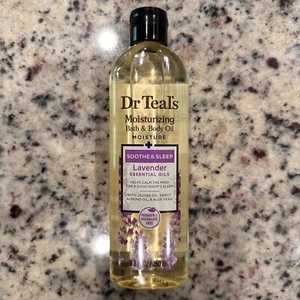 Dr Teal's 8.8 Oz Moisture & Soothing Lavender Essential Bath & Body Oil NEW - Picture 1 of 2