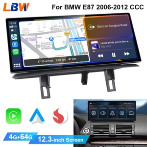 12.3'' Ultra-thin Screen Android Car Radio GPS Wifi BT For BMW E87 2006-2012 CCC - Picture 1 of 19