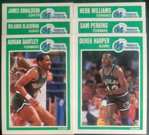 1989-90 FLEER MASTER TEAM SET 6/6 DALLAS MAVERICKS ADRIAN DANTLEY COME NUOVO 05067 - Foto 1 di 8