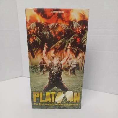 Platoon VHS First Edition 1986 Original Cover Art Polygram Video - Image 1 of 4