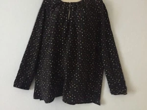 Laura Ashley Top Size 18 Tunic Blouse Black Coloured Print Stars RRP£55 BNWT - Picture 1 of 6