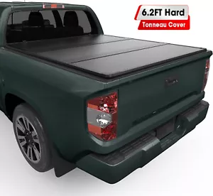 FRP Hard Tri-Fold Bed Tonneau Cover for 2015-25 Chevy Colorado GMC Canyon 6.2ft - Picture 1 of 9