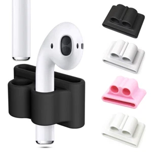 AirPods Silicone Protective Holder Apple Watch Band Shockproof Anti Lost Case - - Zdjęcie 1 z 19