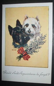 NATIONALE SERIE Comic SCOTTIE DOGS SCOTCH TERRIER AULD BEKANNTE G.M.R. - Bild 1 von 1