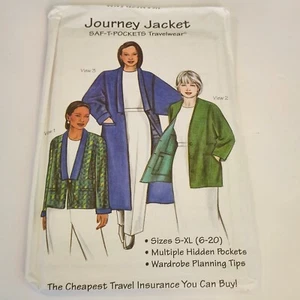 "Journey Jacket" Saf-T-Pockets Sewing Pattern Size S - XL NEW - Picture 1 of 3