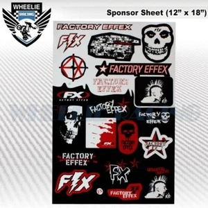 MOTOCROSS MOTORCYCLE DIRT BIKE ATV FENDER SKULL SPONSOR LOGO RACE STICKER DECAL - Bild 1 von 1