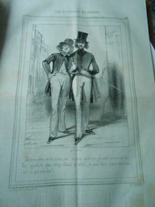 Litho 1840 - Les Etudiants à Paris Tu seras médecin et moi procureur du Roi - Picture 1 of 1