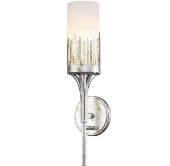Lucas McKearn Lighting Collection SC10508S-1 Manor Wall Sconce Silver