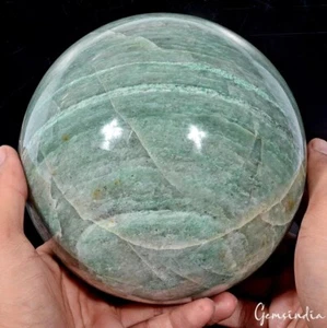 Grande 6,5 pulgadas Cristal Aventurina Verde Energía Curativa Piedra Esfera Orbe Globo - Imagen 1 de 7