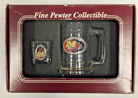 Jeff Gordon #24 NASCAR RACING 2 Piece Gift Set Rocks Shot Glass &Tankard Cover