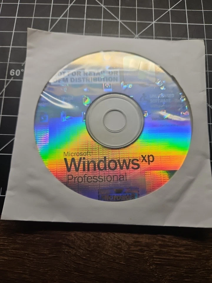 CD profesional y clave de producto Microsoft Windows XP leer descripción Foto 1 de 1