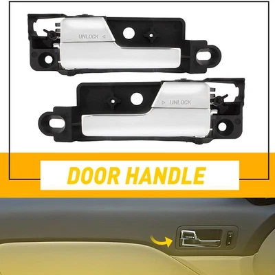 Tirador de reposabrazos de manija de puerta interior trasera de 2 piezas para Ford Fusion Mercury Milan 2006-12 Foto 1 de 4