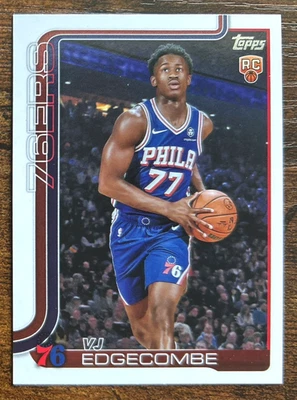 VJ EDGECOMBE (RC) rookie - 2025-26 Topps #203 - SIXERS - Image 1 of 3