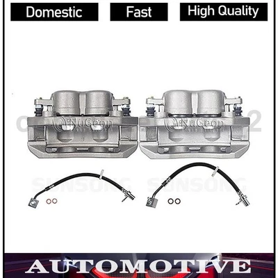 Pinça de freio dianteira mangueiras de freio linha de freio compatível com Dodge Ram 1500 5.7L 4.7L 3.7L_ - Imagem 1 de 4