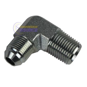 1/2" Male Flare x 1/2" MNPT Elbow Adapter for 1/2" OD JL04MF04MX - Picture 1 of 6