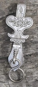 ANCIEN CROCHET DE CHÂTELAINE ARGENT MINERVE BIJOUX ORFÉVRE EDMOND LOZE - Foto 1 di 10