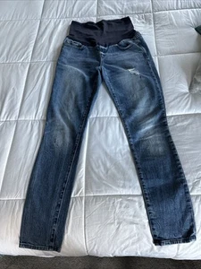 Gap 1969 Always Skinny Blue Maternity Jeans Womens Size 29/8 Straight legs - Picture 1 of 20