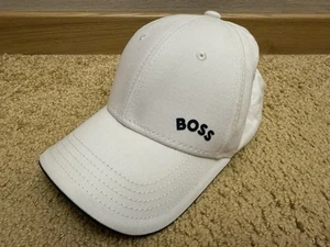 Hugo Boss White Adjustable Hat Cap Men’s One Size - Picture 1 of 10