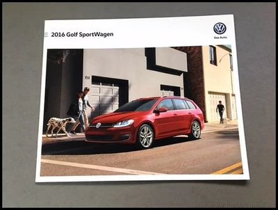 2016 VW Volkswagen Golf Sportwagen 16-page Original Car Sales Brochure Catalog Foto 1 de 4