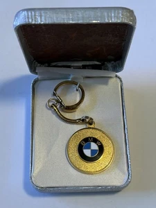 LLAVERO EXQUISITO RARO VINTAGE "KINSEL" CONCESIONARIO BMW CLOISONNÉ ORO 24k PL - Imagen 1 de 22