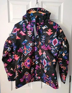 NWT COLUMBIA KIDS BUGABOO ll Fleece Interchange 3 in 1 Jacket Blue GEO M 10 12 - Picture 1 of 7