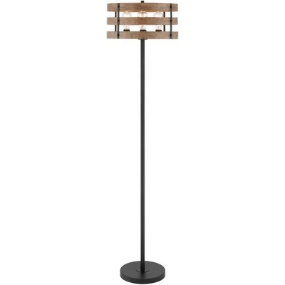 Lámpara de pie Lite Source LS-83862BRN Balta madera marrón Foto 1 de 4