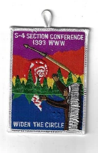 1993 OA Conclave S-4 Section Conference Widen The Circle WHITE Bdr - Picture 1 of 1