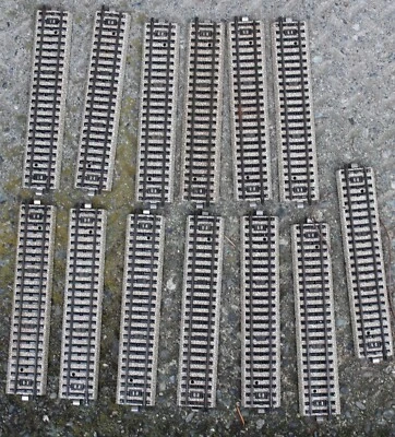 Vintage  Marklin W. Germany HO M Track  5106  1/0 Straight  Track Sections 13 - Image 1 of 4
