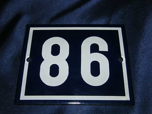 Enamel Nr.98 Od 86 12x10cm Email House Sign Number Plot Allotment Garden - Picture 1 of 3