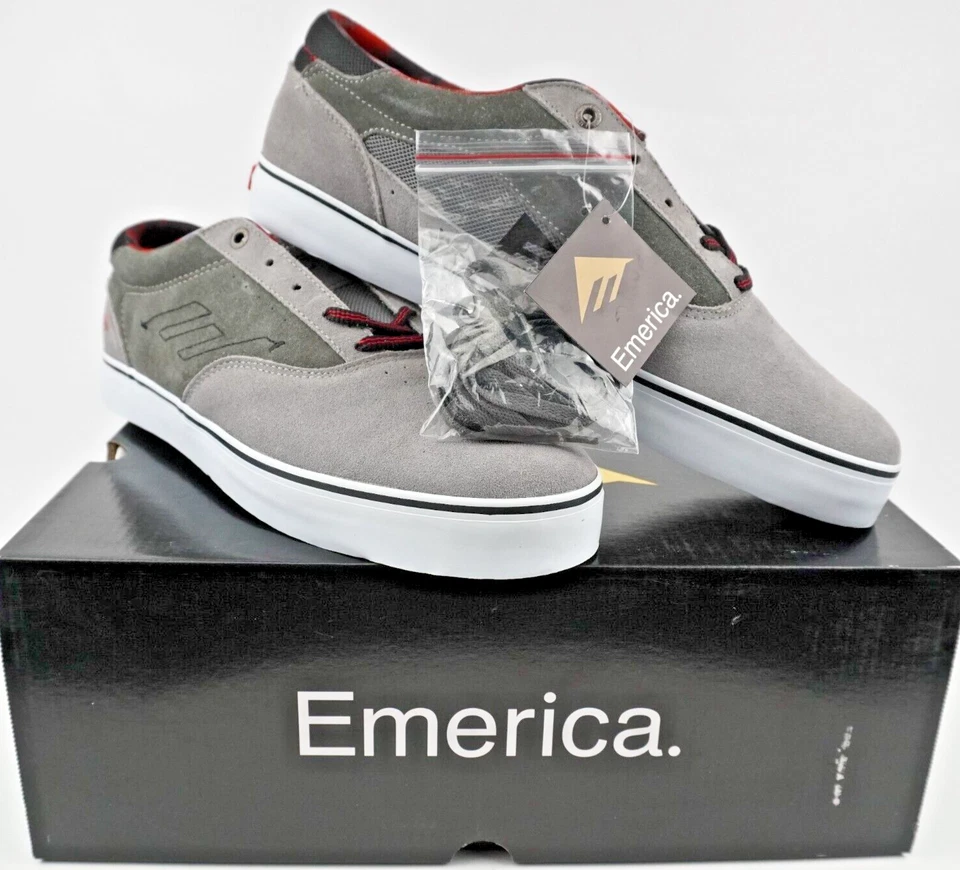 Raro Emerica The Provost Zapatos de Skate para Hombres EE. UU. 12 Gris Rojo Nuevo de Lote Antiguo Foto 1 de 4