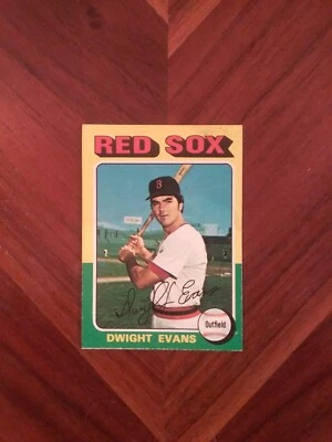 1975 Topps Boston Red Sox Dwight Evans Card 255 - Image 1 of 2