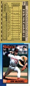 "1990 Topps #215 Kirk McCaskill Canadian Angels 1986 ALCS MINT NM-MT Baseball" - Picture 1 of 1