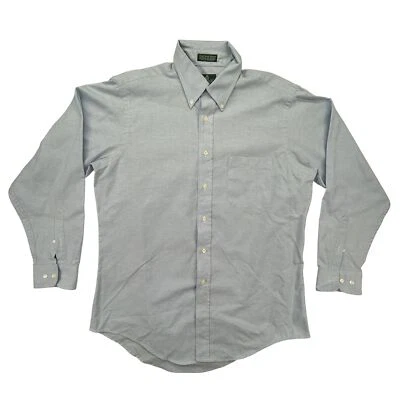 Camisa Surrey Para Hombre 16.5 34/35 Azul Abotonada Manga Larga Aguja Única Oxford Foto 1 de 4